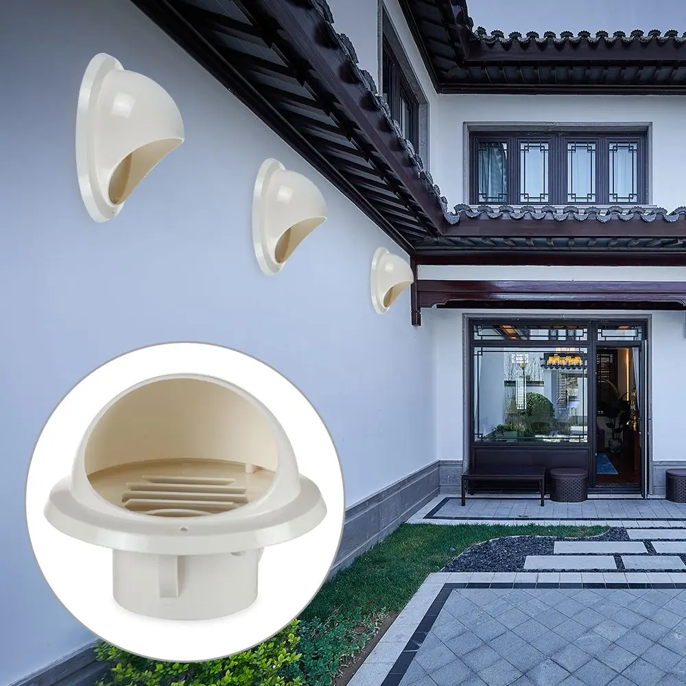 Round Air Circulation Prevent Pest Vent Outlet Cover Exterior Wall Air Vent Ducting Ventilation Grilles Vents Waterproof Cap