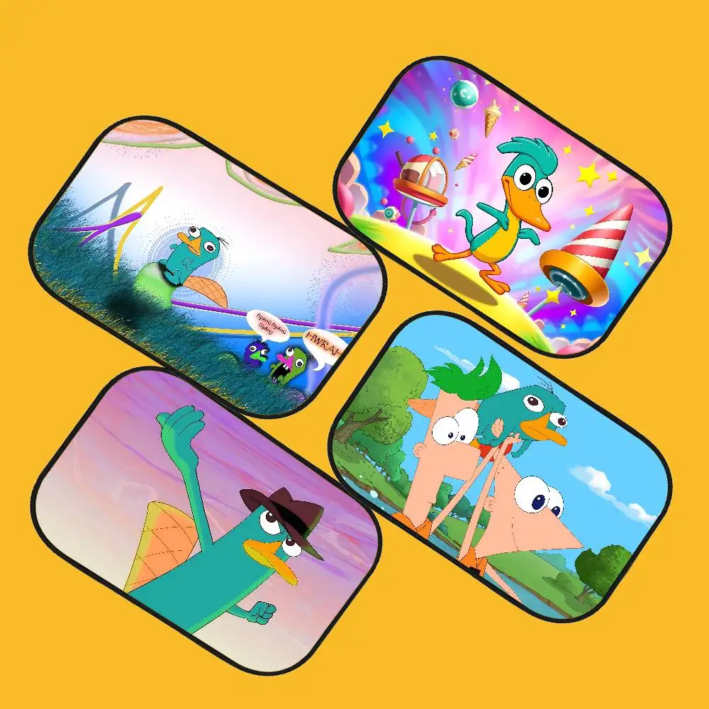

P-Perry The P-Platypus Car Sun Shade UV Electrostatic Adsorption Car Window Sunshade Universal Auto Outdoor Sunscreen