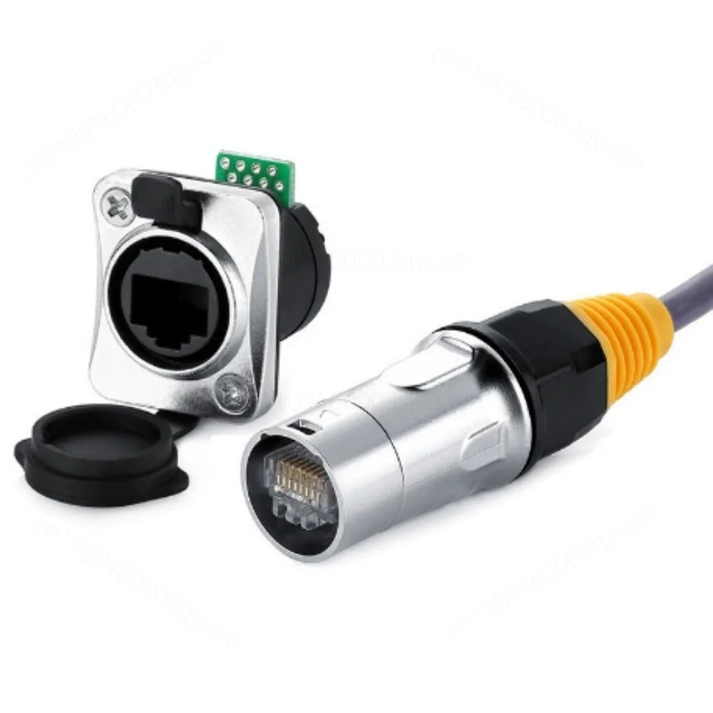 yt-rj45-rj45カプラ-ip67防水コネクタ-モニター屋外ディスプレイ用