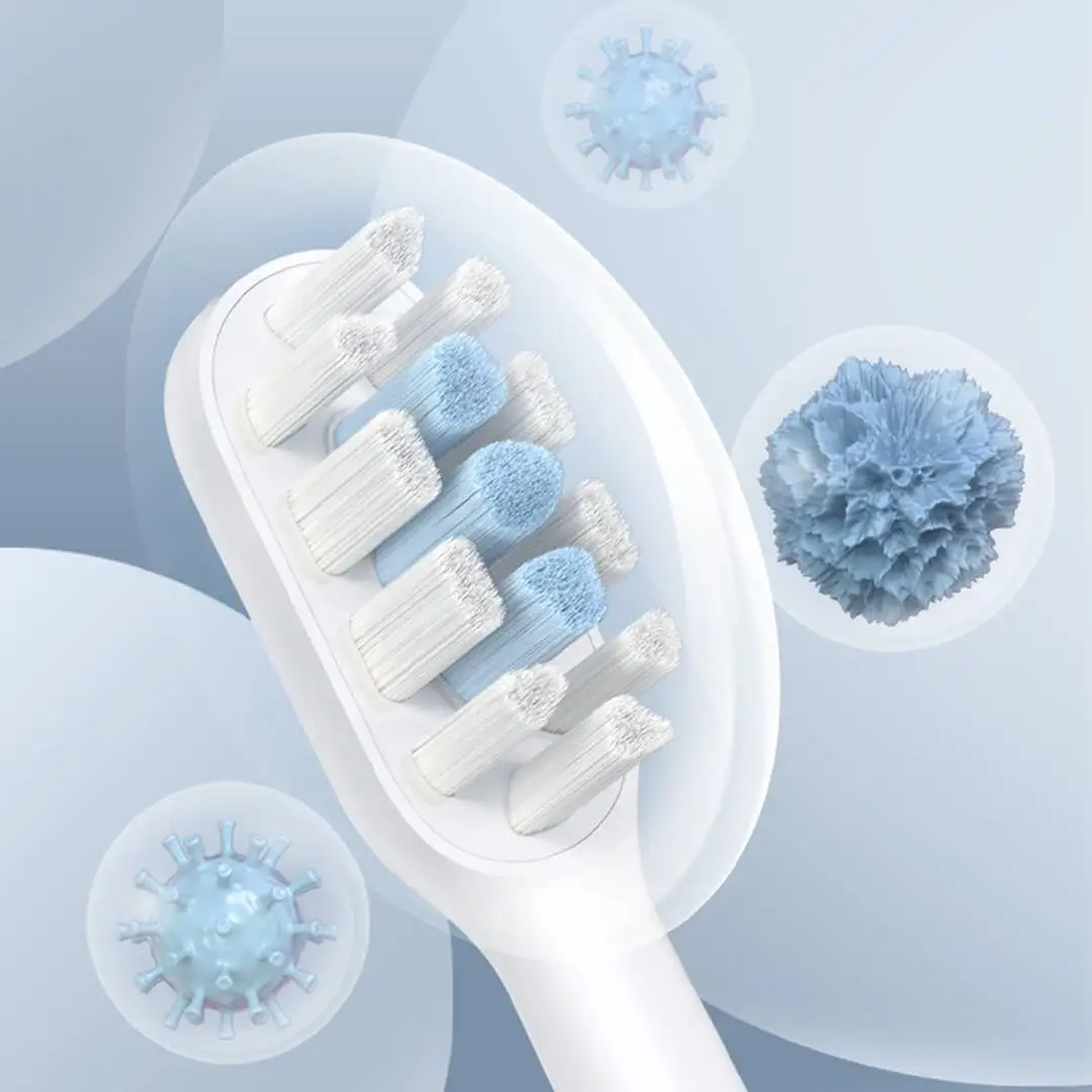3pcs/6pcs Original MIJIA T302 Sonic Toothbrush Heads Teethbrush Replacement Heads Sonic Oral Hygiene Mi Oral Clean image 3