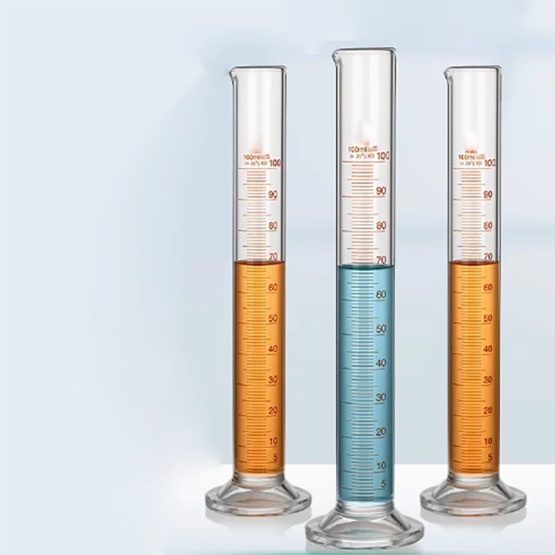 100ml Glas Erdöl Messzylinder Destillation bereich Test Messzylinder mit Messzylinder