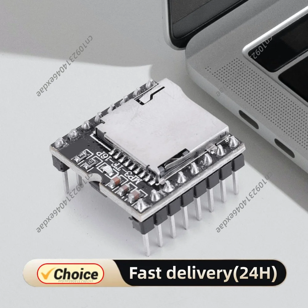 DFPlayer Mini MP3 Player Module TF Card U Disk Mini MP3 DF Player Audio Module IO/Serial Port/AD MP3-TF-16P for Arduino