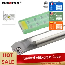 SCKCR High speed steel arbor H10K-SCKCR06 H12M-SCKCR09 H16Q-SCKCR09 Internal hole Turning Tool CCMT carbide blade lathe tool set