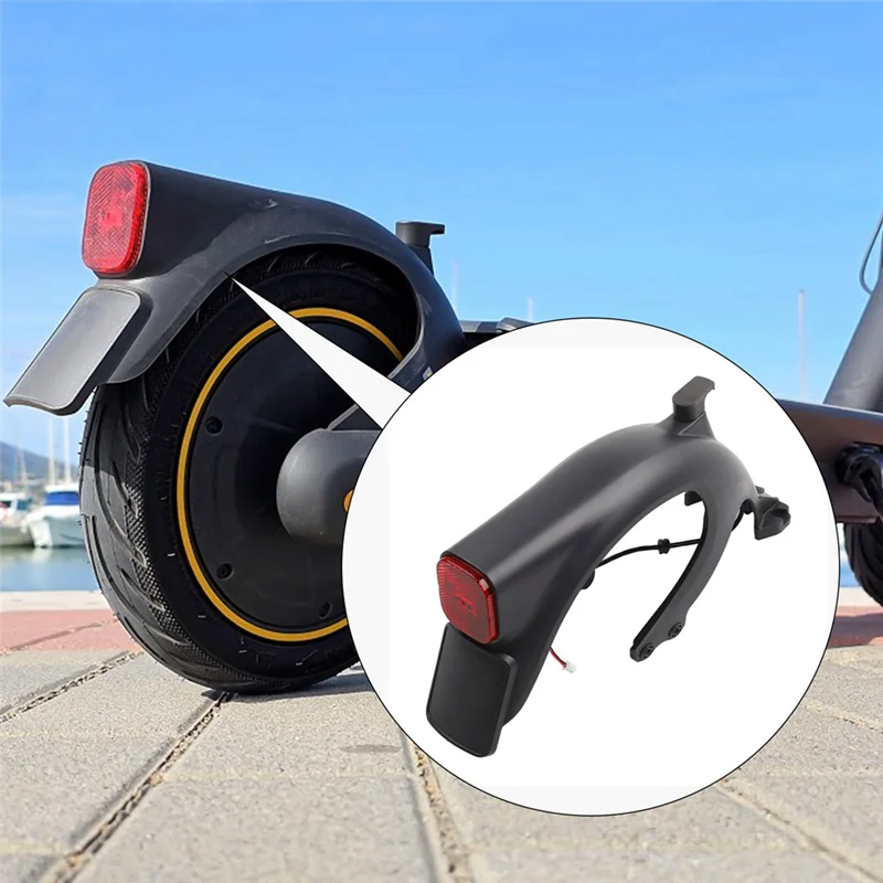 RTENTE-E-سكوتر واقِ الطين الخلفي لـ Ninebot Max G2 1 قطعة قطعة استبدال سكوتر كهربائي بما في ذلك مجموعة تركيب ضوء الذيل #4