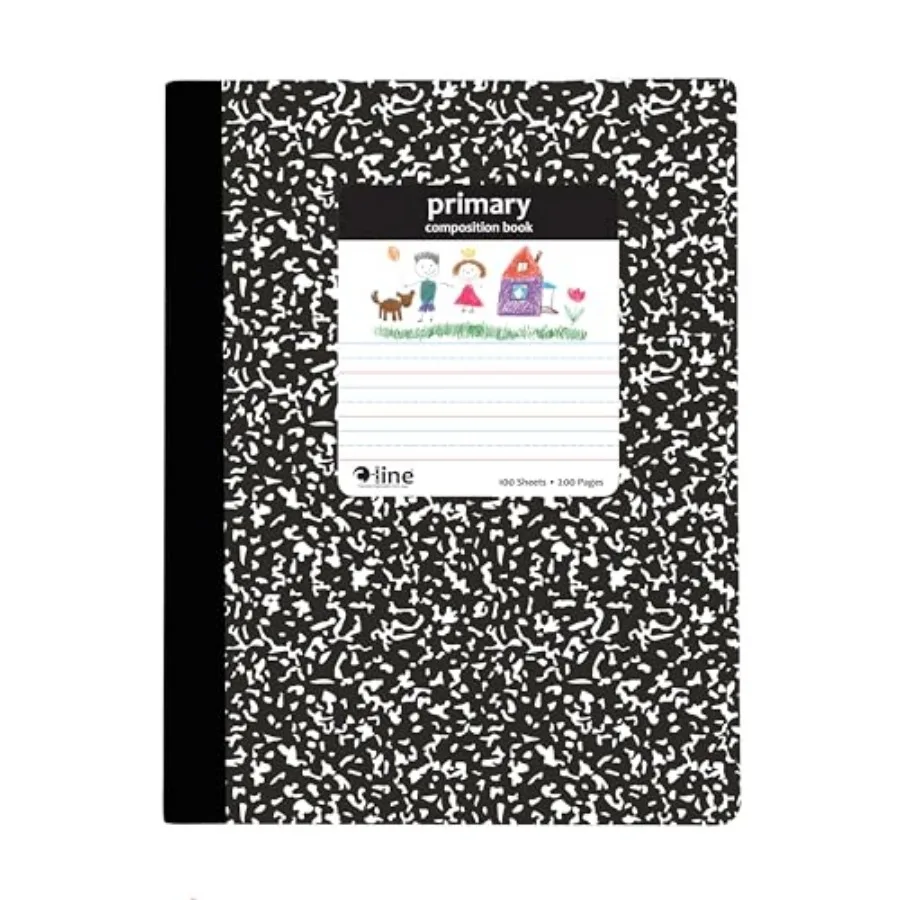 C-Line Composition Notebook, Primary Ruled, Black Marble 22020