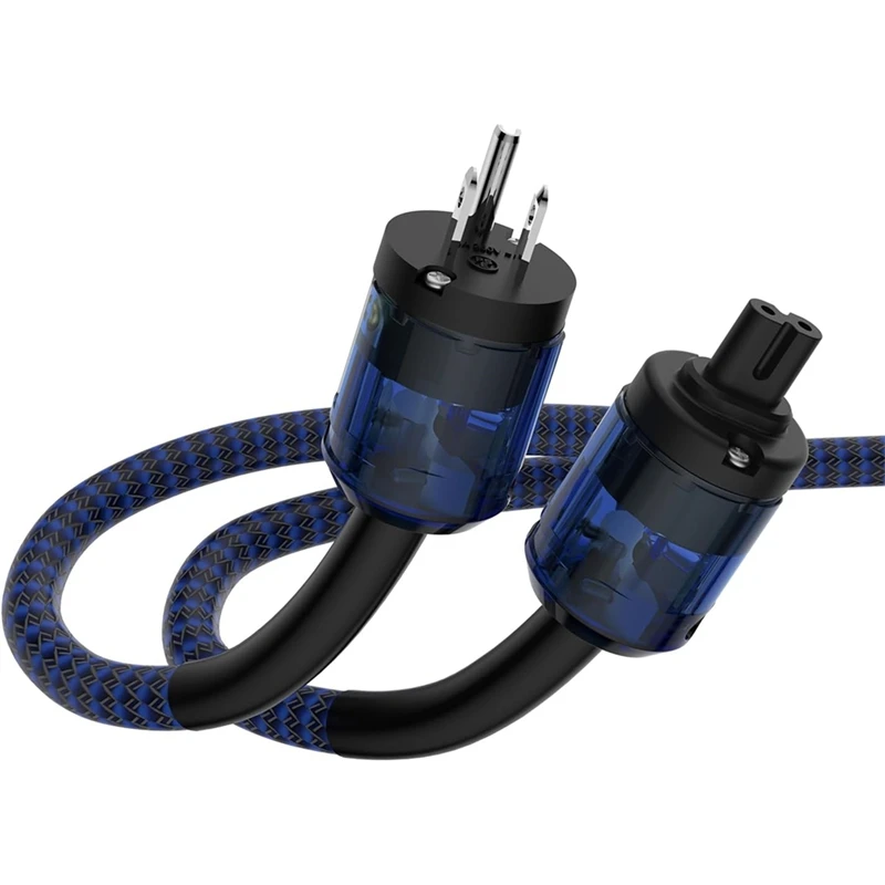 

Hi-Fi аудиофильский шнур питания, штекер + гнездовой разъем, аудиокабель питания переменного тока 125 В 15 А для динамика, сабвуфера, проигрывателя US-A86Z