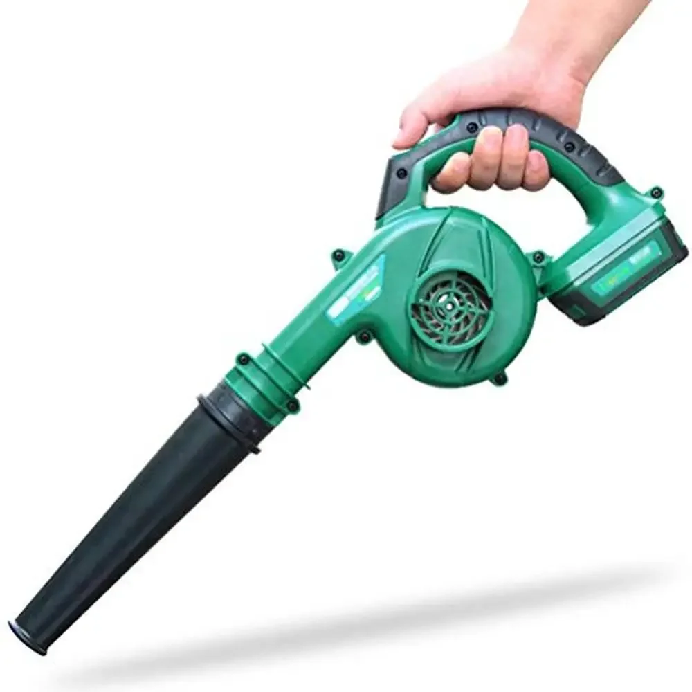 

Cordless Leaf Blower 2-Speed Clear Leaves Debris from Garden Driveway Li-Ion Rechargeable Quiet Compact Sweep Sticks Snow