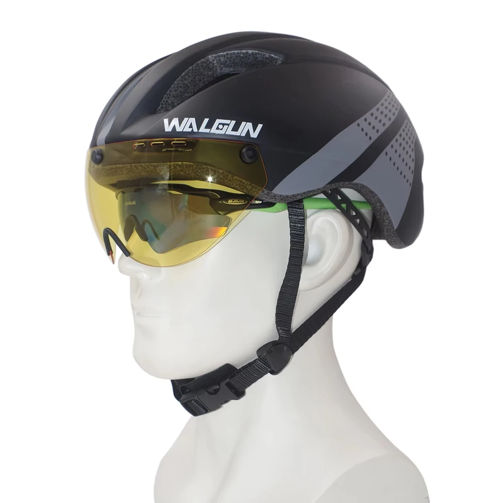 Cycling Helmet Goggles MTB Road TT Anti-fog Splash-proof Dust-proof Bicycle Helmet Glasses TT Bike Helmet Accessories 5 Colors