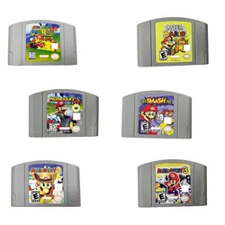 N64 USA 버전 64 비트 콘솔 비디오 게임 카트리지, 마리오 브라더스 시리즈, 요시 루이지 카트, 파티 페이퍼, 취미 수집 선물 장난감