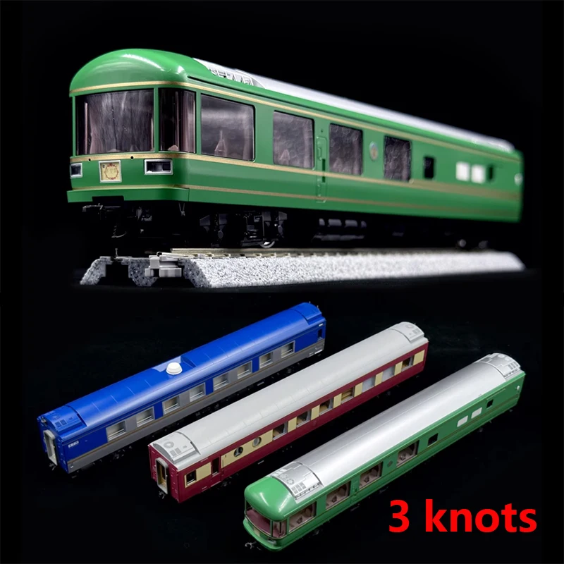 3 Sections KATO 1/87 Train Model HO Scale 3-522 JR 24 Series Express Rail Car Model Toy