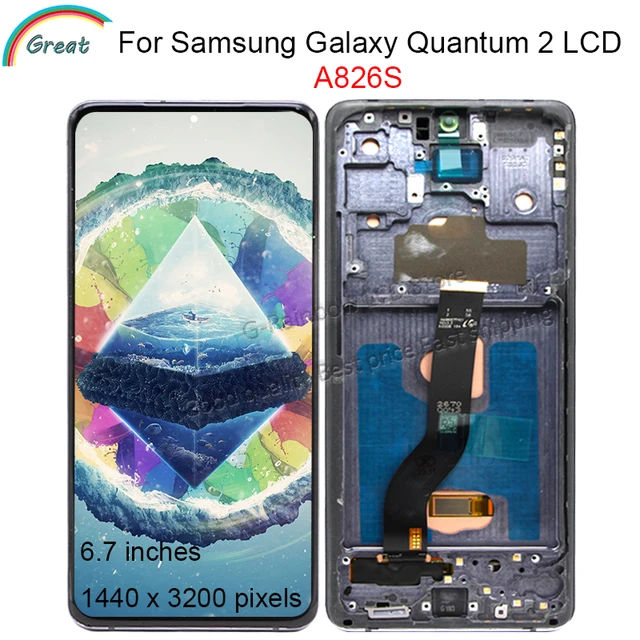 OLED 6.7'' For Samsung Galaxy Quantum 2 A826S LCD With Frame Touch Panel  Screen Digitizer Assembly For Samsung A826 LCD - AliExpress