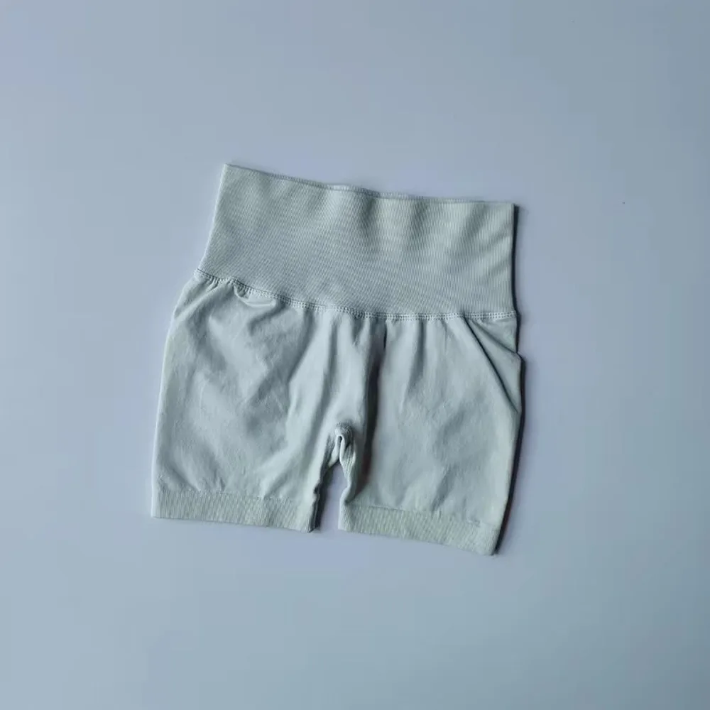

High Waist Impact Shorts for Women Seamless Stretch Gym Shorts Quick Dry Scrunch Hip Fitness Biker Short Running Clothes