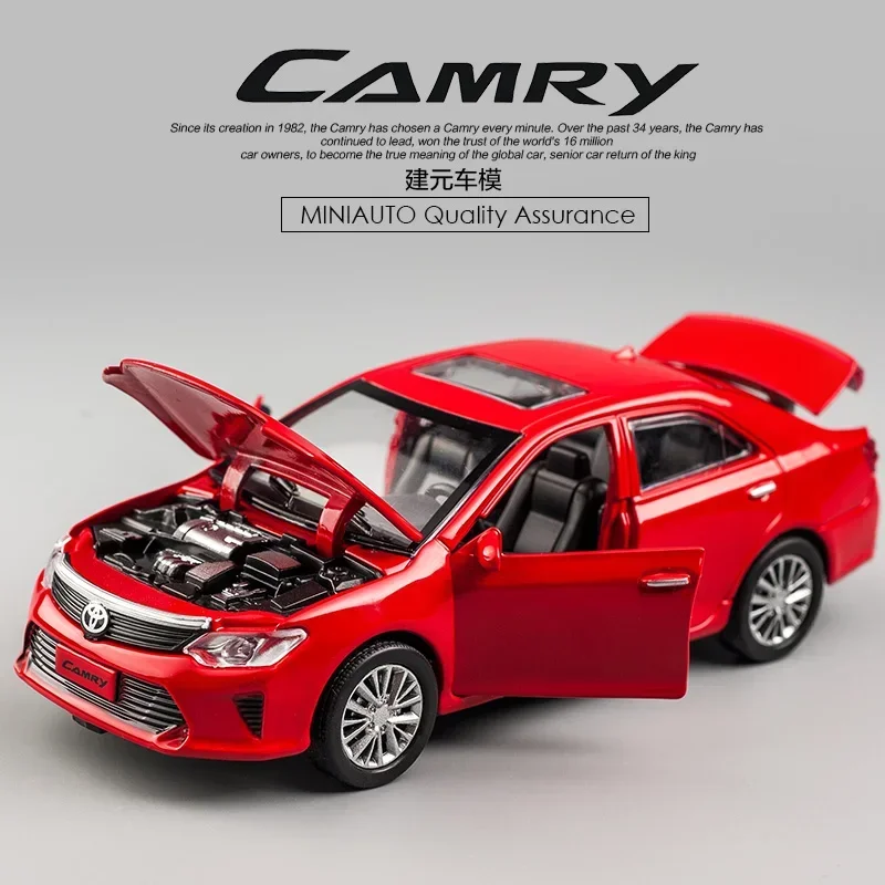 1:32 Seventh Generation CAMRY Alloy Car Model Metal Toy Sound And Light S Gift Diecast Alloy Car Model Collectible