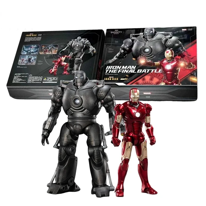 

ZD оригинальный комплект Iron Man Duel Suit Iron Monger MK3, 1/10, светодиодный светильник, десятая годовщина, ограниченное количество коллекционных легенд, экшн-фигурка, подарок