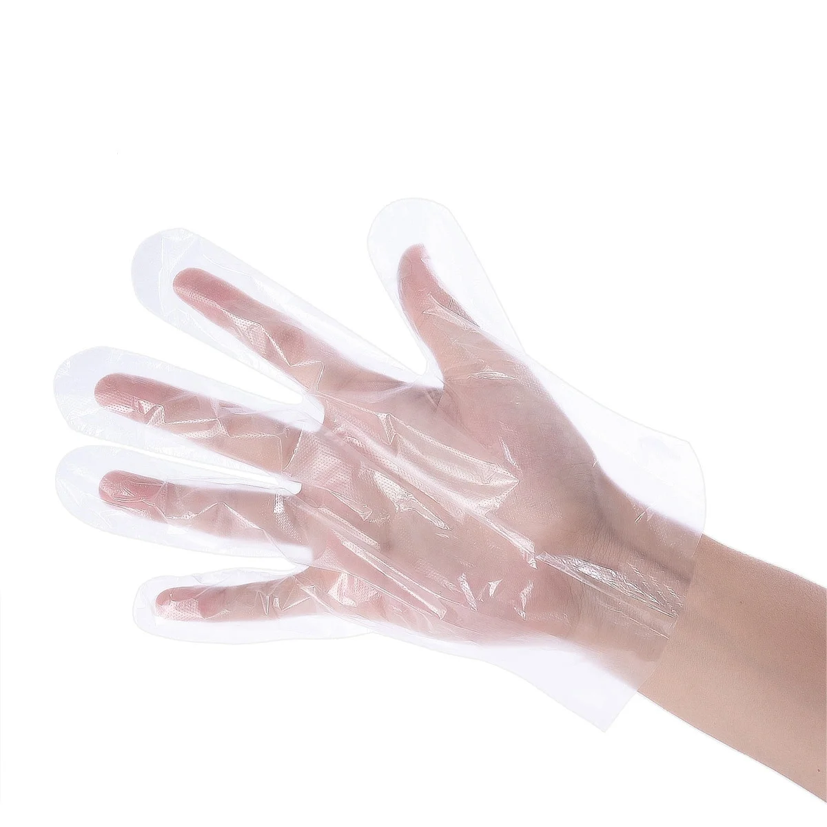 Disposable Plastic PE Gloves 200Pcs 300Pcs 400Pcs 500Pcs Pack for Home Restaurant Cooking Cleaning Food Handling Industrial Work