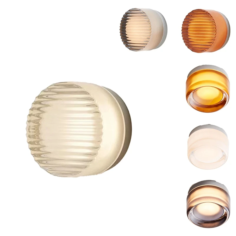

F-3C Led Wall Lamps For Bedroom Bedside Indoor Outdoor Led Round Sconce Light Fixtures Background Luminaire Acrylic Light