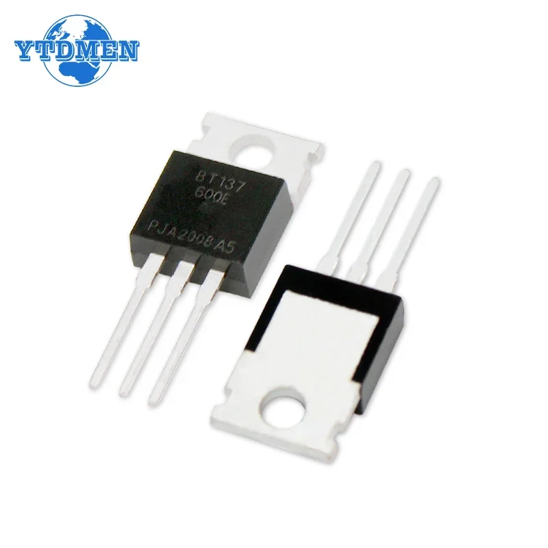 10PCS BT137-600E BT137-600 Triac Transistor TO-220 8A 600V Triacs Thyristor Electronic Component