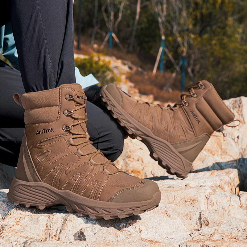 Men Tactical Boots Breathable Work Desert Boots Waterproof Unisex Ultrallight Male Anti-Slip Safety High Quality Warm Army Boots