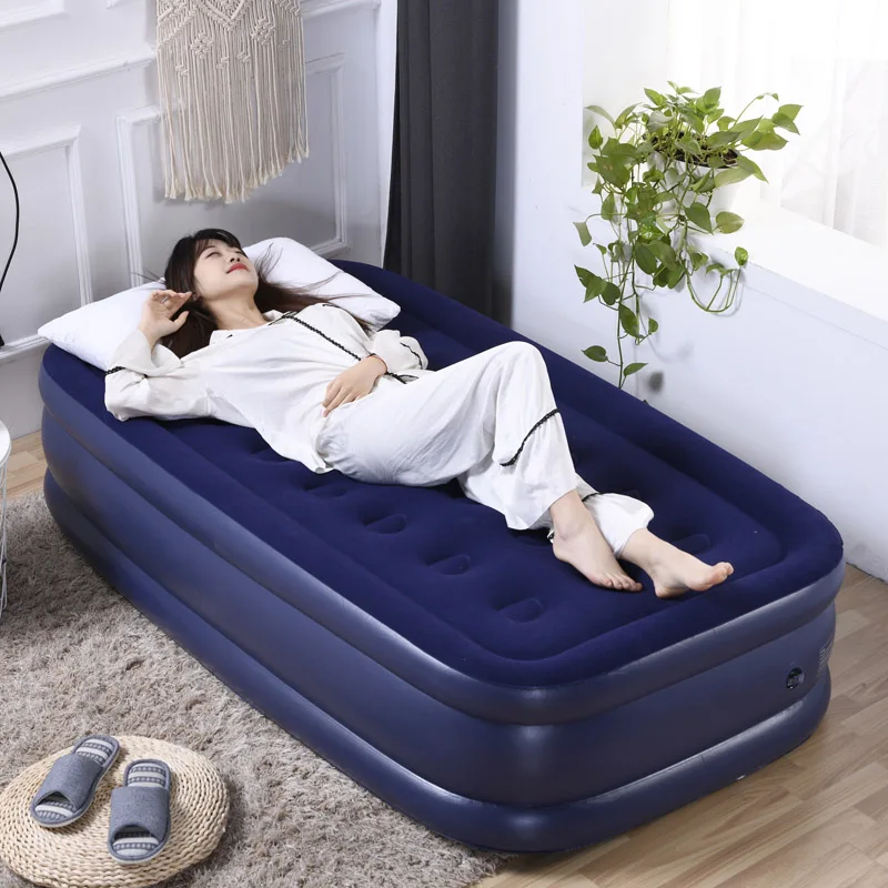 

inflatable, elevated mattress, foldable travel inflatable, thickened outdoor portable inflatable mattress bed