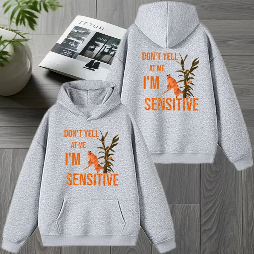 2025 جديد في ماركوس دودة ميمي مزدوجة الوجهين الرسومات قلنسوة سوداء الرجال النساء harajuku كنزة صوف للجنسين عادية البلوز