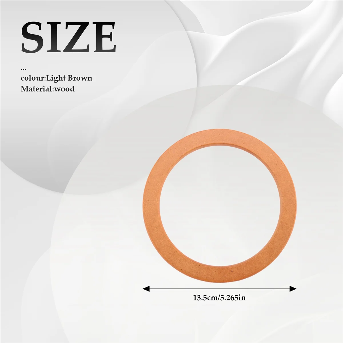 ABQR 4 manici di ricambio rotondi in legno di forma per manici per borse fatte a mano