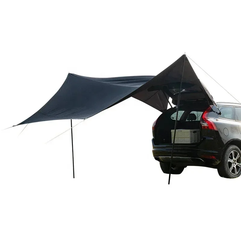 

Camping Folding Portable Awning Aluminum Roof Car Top Shell Sun Shelter Tent Outdoor Hiking Waterproof Rear