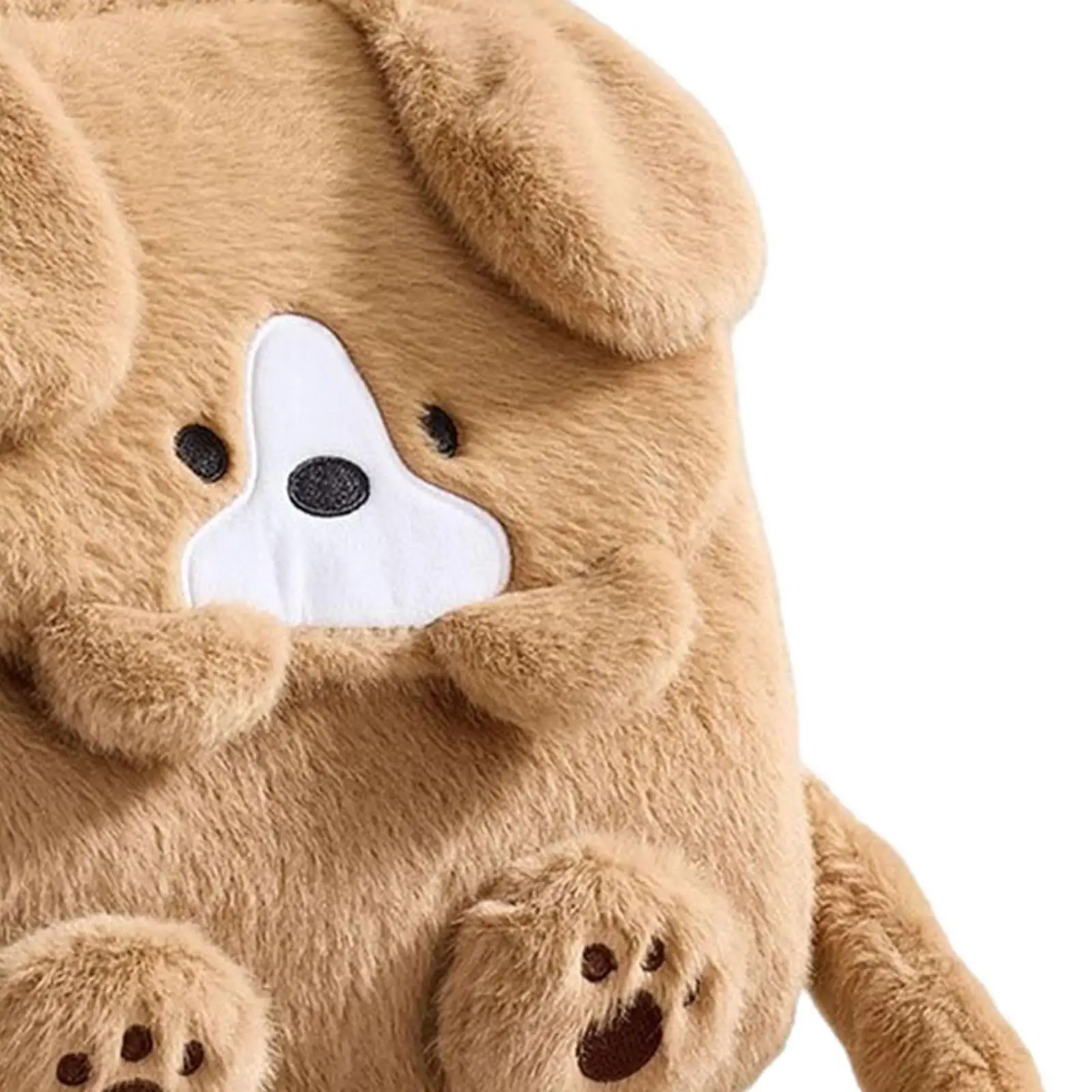 Mochila de cachorro de pelúcia leve para crianças mochila para mulheres meninas meninos adultos