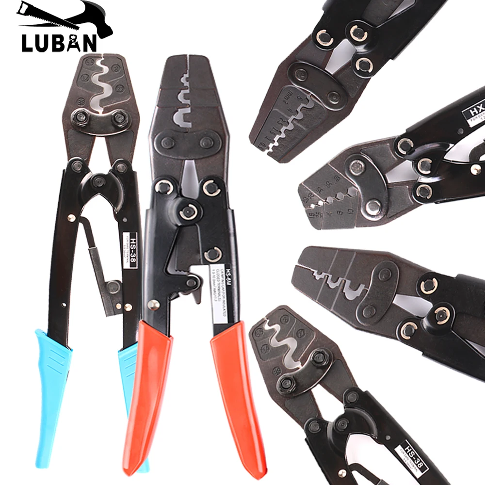 Ratchet terminal crimping tools plier HS-6L HD-6 HS-6M HS-8 HS-14 HS-16 HS-50WF HS-38 HX-10 HX-16 HX-26B HS-22