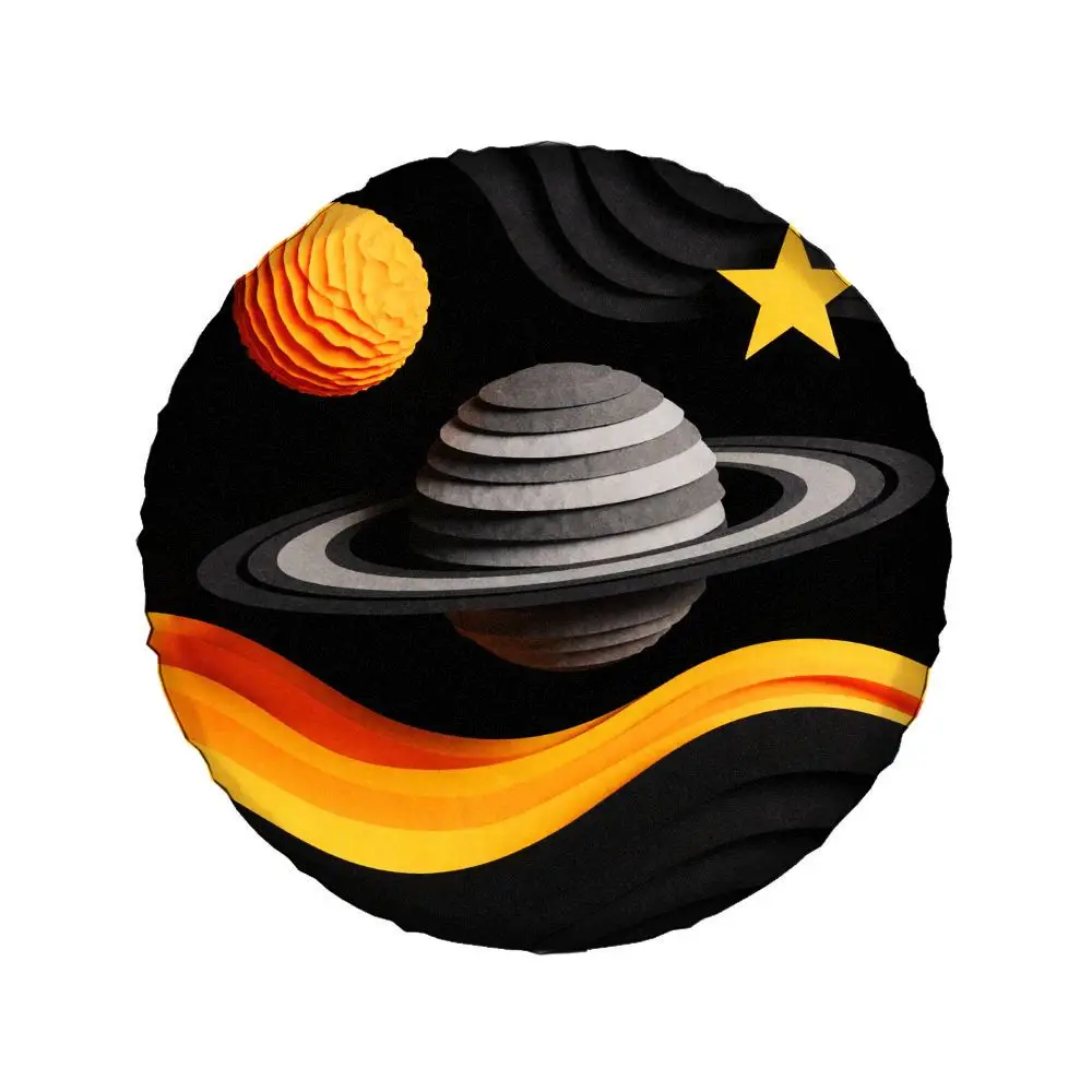 

Защитная крышка для шин Planet Saturn с кольцом солнечной системы, декоративная защита из полиэфирного волокна для внедорожника на колесах