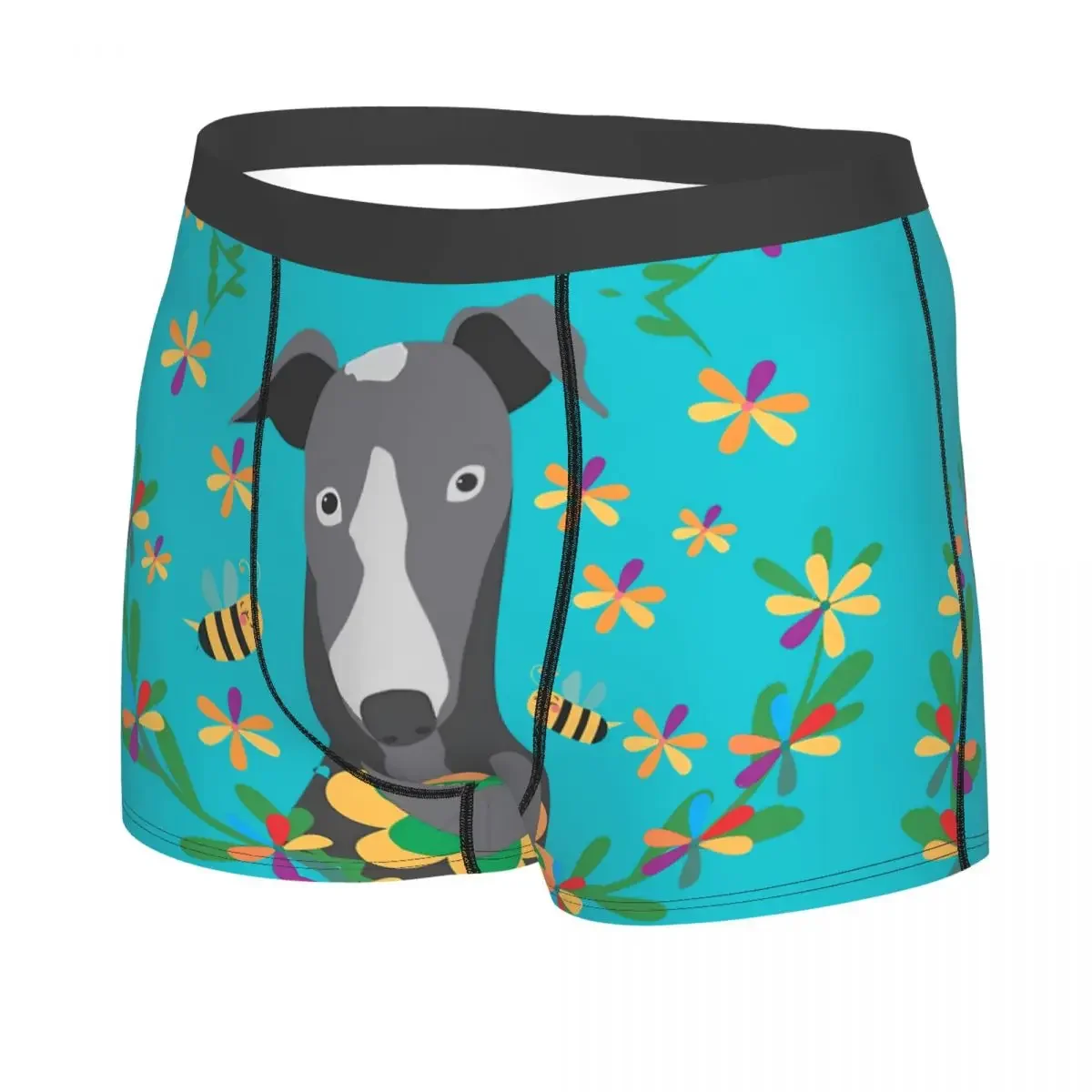 Vol Tederheid om je te geven Mannen Boxer Briefs Ondergoed Greyhound Oren Honden Zeer ademend Hoge kwaliteit verjaardagscadeaus