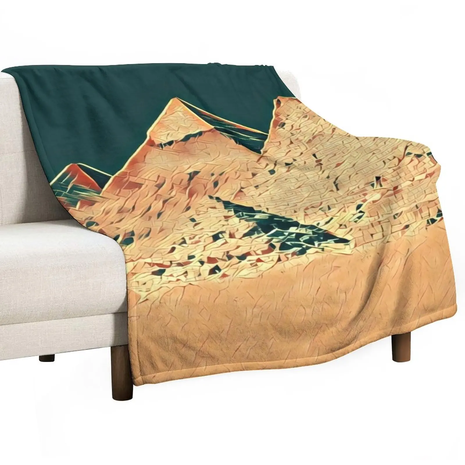 

Egyptian pyramids Throw Blanket Decorative Sofa Bed linens Blankets