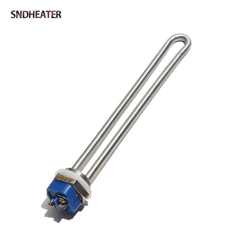 SNDHEATER 1 "NPT موضوع خزان المياه عنصر التدفئة الجهد المنخفض 12 فولت 120 فولت الشمسية U نوع الغليان المقاومة 150/300/1000/2000 واط 180 مللي متر