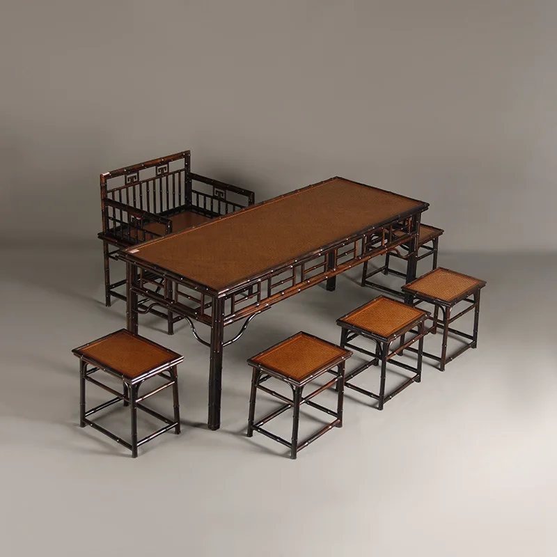 Tea table painting case, tea table dining table, rectangular dining table, tea room, club space