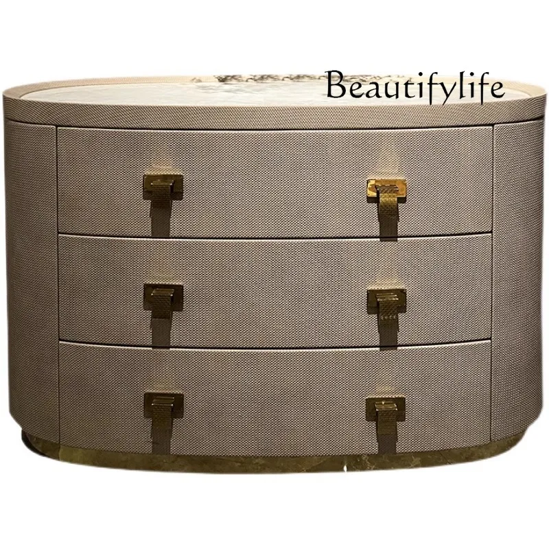 

Italian solid wood villa suite model room Hong Kong style light luxury fashion decorative cabinet storage cabinet