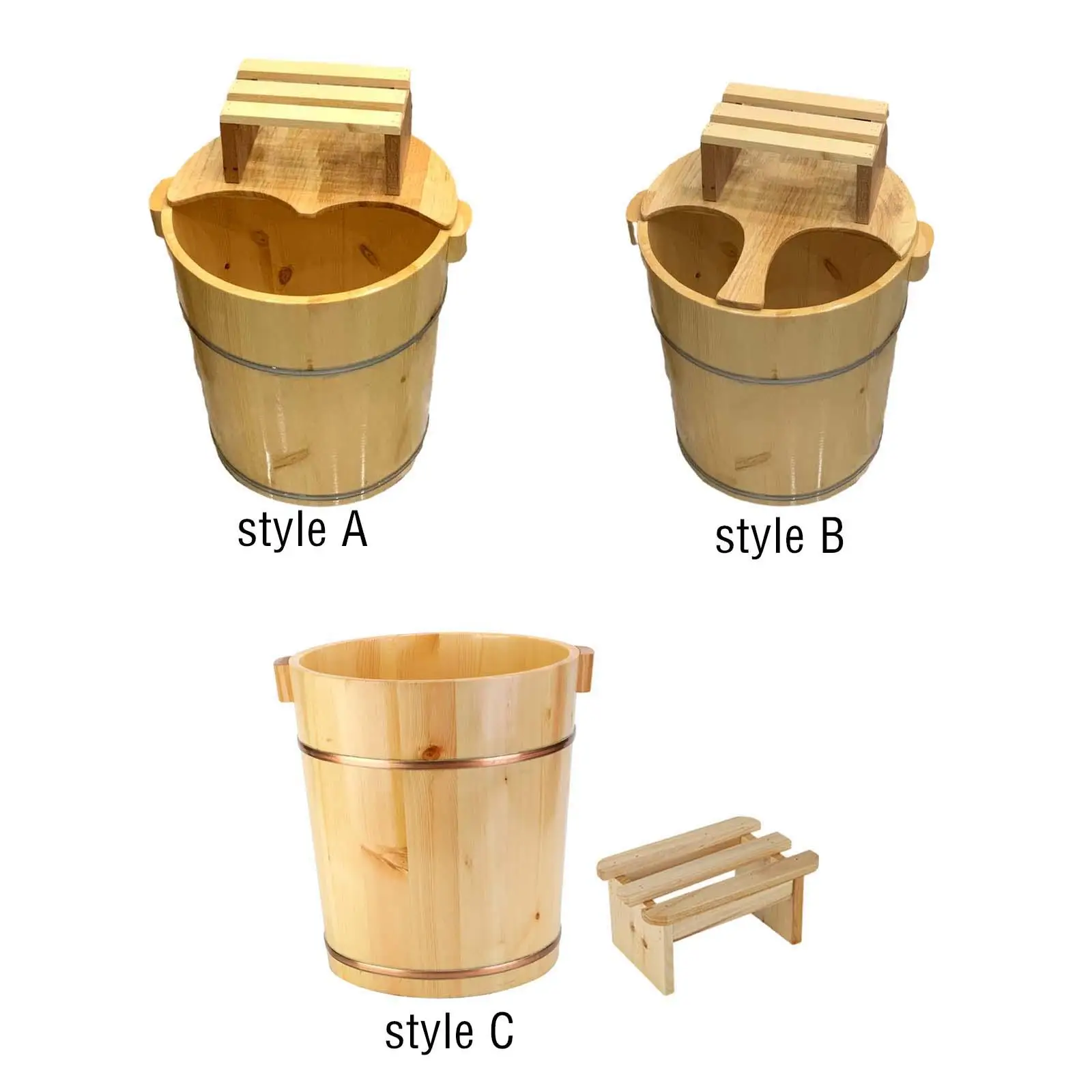 

Wood Foot Tub Foot Bath Basin Foot Bath Thicken Household Barrel Comfortable