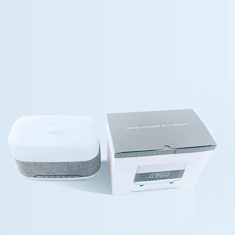 초음파 에센셜 오일 아로마 디퓨저 가습기 300ML, 미스트 메이커, 야간 조명, 블루투스 호환, 오디오, 알람 시계, 가정용