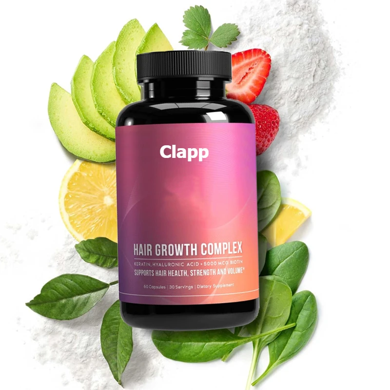 

Hair growth vitamins for men and women - Natural hair thickening products containing biotin and zinc - Regenerated hair vitamins