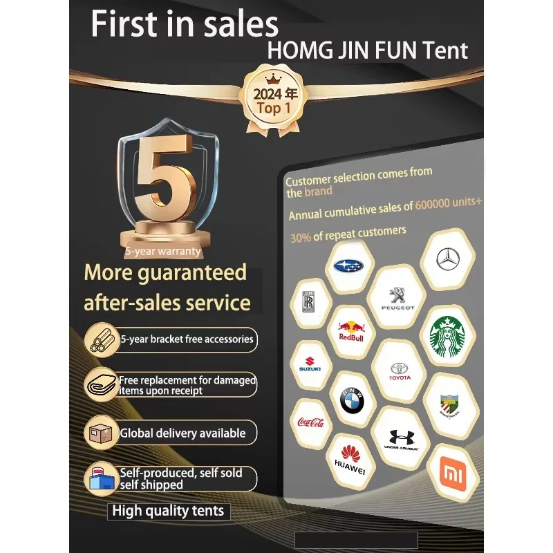 خيمة شرفة بمظلة مخصصة عالية الجودة قابلة للطي للمنزل في حالات الطوارئ والتخييم في الهواء الطلق