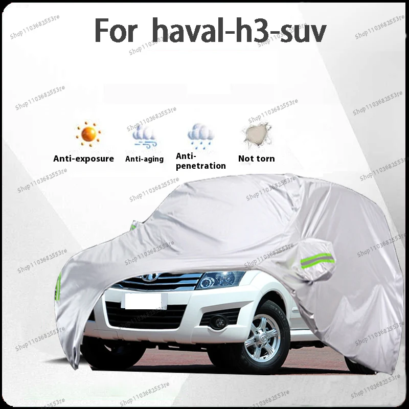

For Haval H3 Fit Car Cover - Waterproof, Dustproof, Sunshade (UV), Snowproof | Silve Full Cover with All-Day Protection