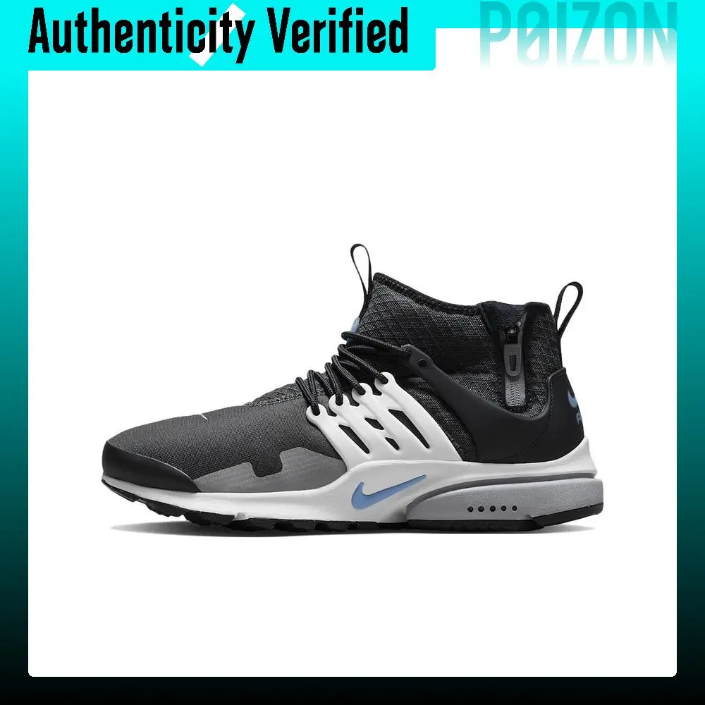 Nike Air Presto Mid Utility Mid top Casual Shoes Men's Black White DC8751-002