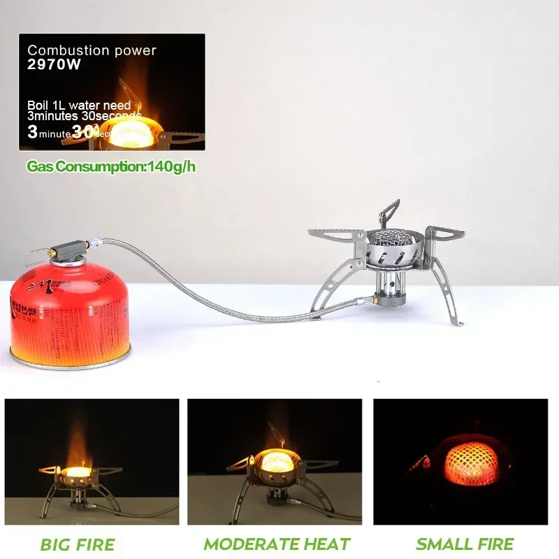 BRS-107 Windproof Camping Gas Stove Outdoor picnic infrared stove Folding Split Outdoor Hiking Gas  Furnace Kitchen survive