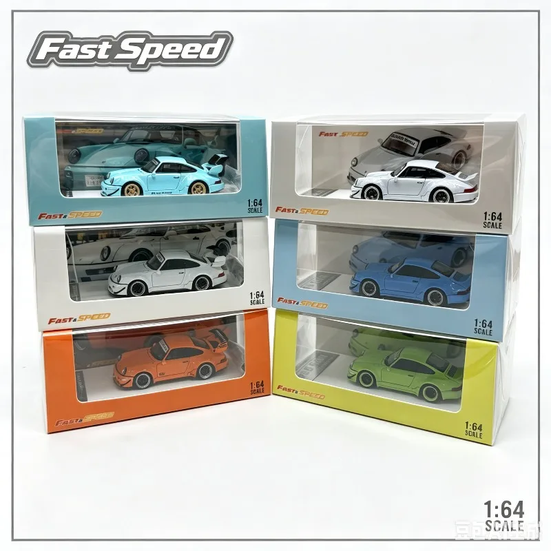 

FS 1:64 high-end sports car wide body modified version, die cast alloy car model, adult collectible ornament, holiday gift.