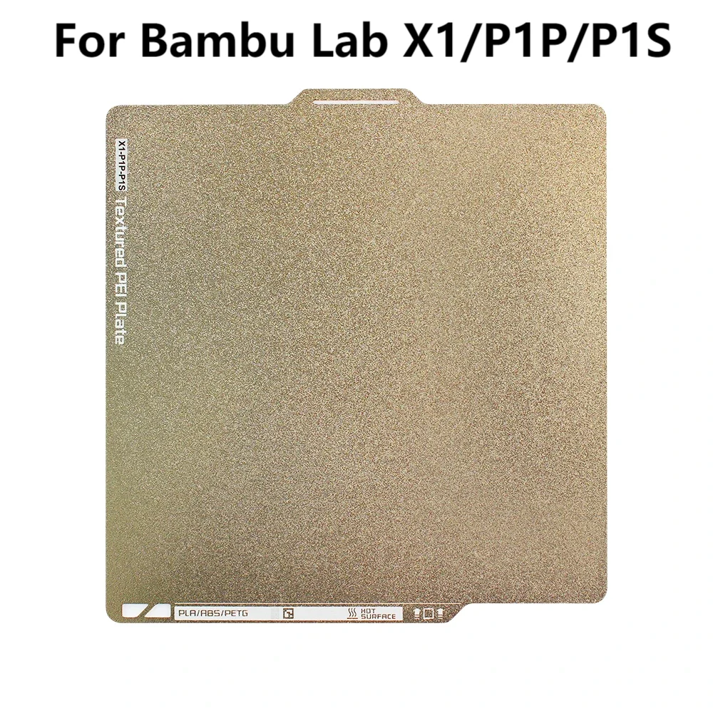 Build Plate PEI Bed For Bambu Lab X1/P1P/P1S Texture Double Sided PEI Spring Steel Sheet For Bamboo Lab 3D Printer Accessories