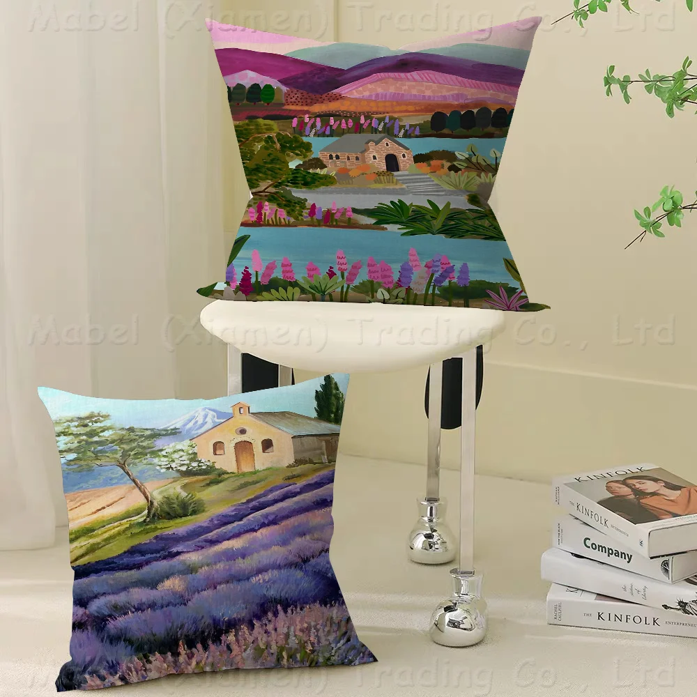 

New Zealand Pools Lake Office Cushion Pillowcase Car Cushion Cover45X45CM Lumbar Pillowcase Sofa Pillowcover