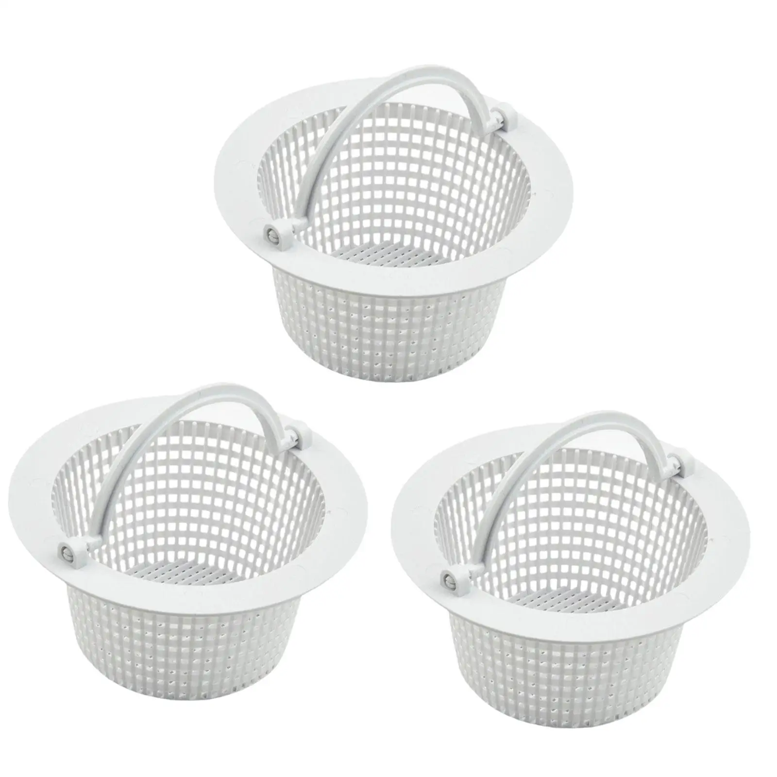 3Pcs Skimmer Baskets Fittings Supplies Pool Leach Baskest for Cleaning Grass above Ground and in Ground Pool Swimming Pool