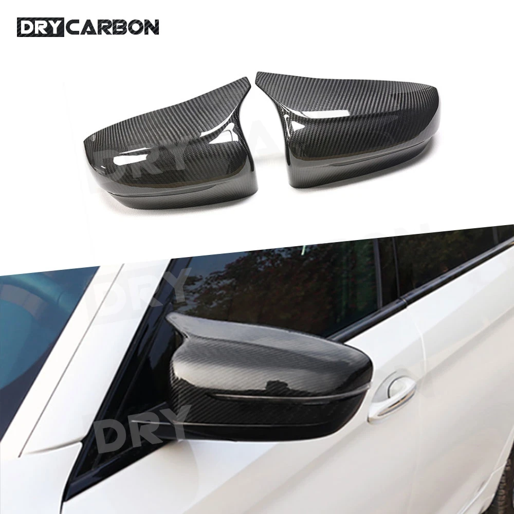 

Carbon Fiber Car Rearview Mirror Caps Covers Body Kits Accessories for BMW 5 Series F90 M5 2017-2020 LHD Mirrors Trims