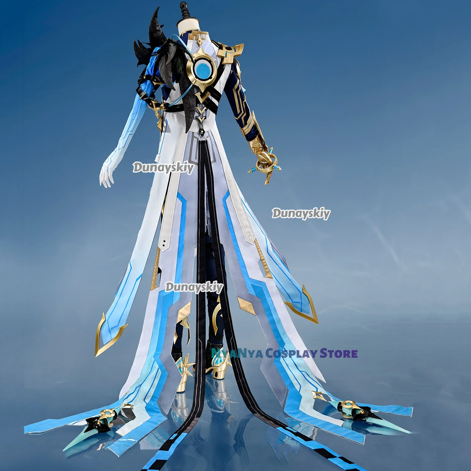 Genshin Impact Il Dottore The Doctor Cosplay Costume Wig Zandik Mask Eleven Fatui Harbingers Women Men Role Play New Skin Outfit view 3