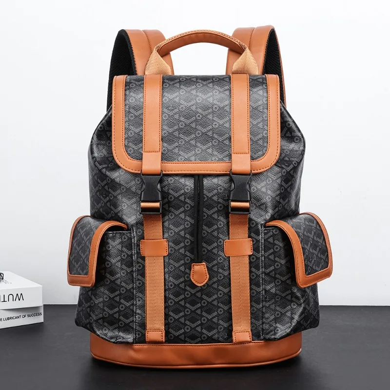 

Роскошный клетчатый рюкзак, мужской модный рюкзак с клапанами и карманами, мужские рюкзаки, дорожные сумки большой вместимости, 15-дюймовый рюкзак для ноутбука, мужской школьный рюкзак