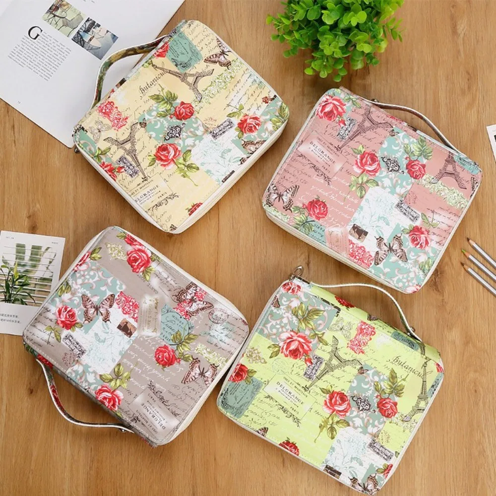 

120 Slots School Pencil Cae for Girls Stationery Box Organizer Large Capacity Pencilcase Kawaii Pen Bag Office Pouch （No Pen）