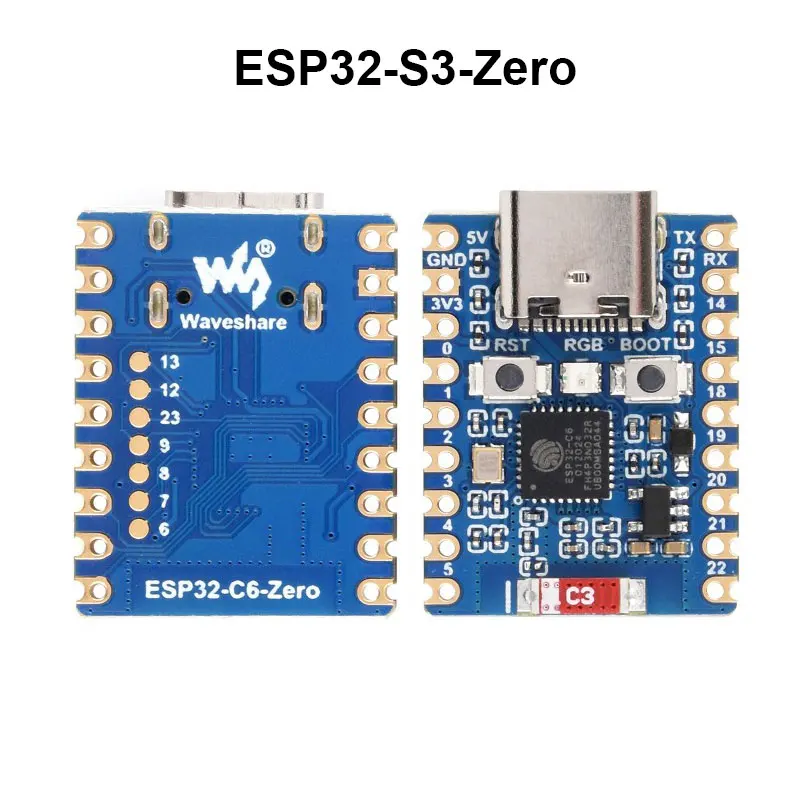 Picture 4: ESP32 C3/C6/S3 Zero Mini Development Board 2.4GHz Wi-Fi & Bluetooth 5 RISC-V 4MB of onboard Flash memory onboard ceramic antenna